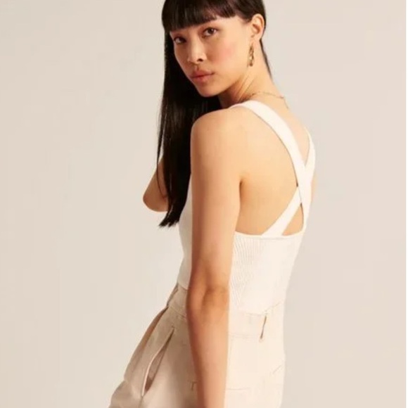 A&F Elevated Ribbed Crossback Tank - Picture 3 of 7